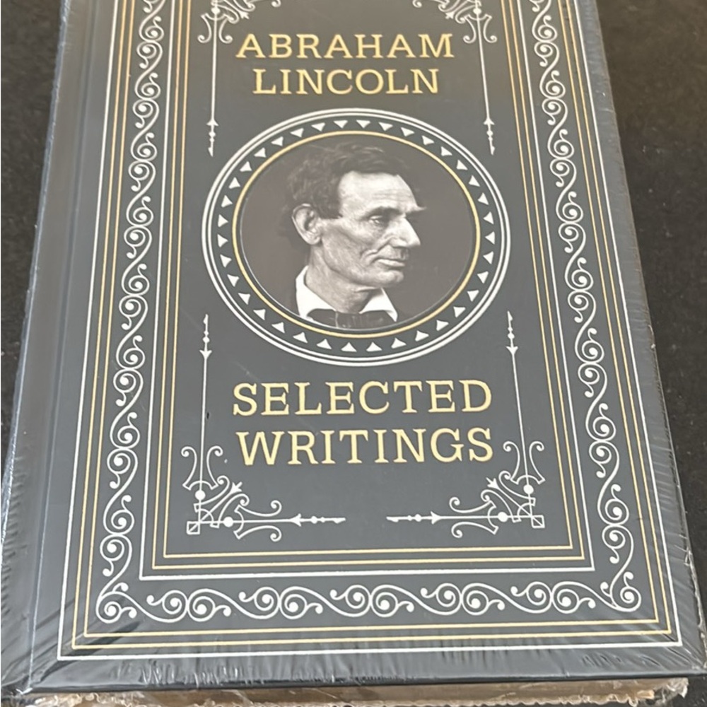 Abraham Lincoln Selected Writings Book-Navy and Gold New Leather Bound Hardback